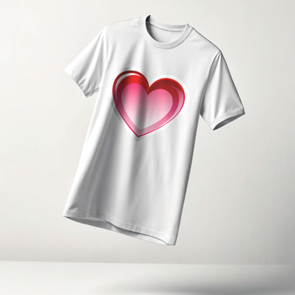 heart graphic tee — 'for your loved once' valentine's shirt