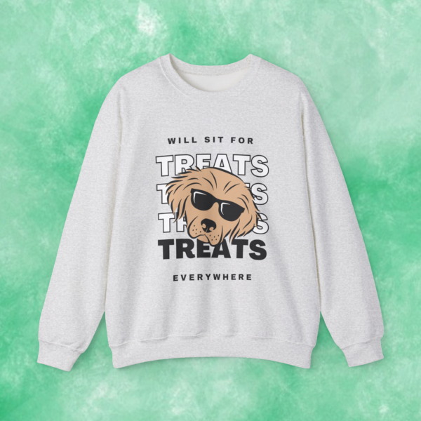 dog treats crewneck sweatshirt