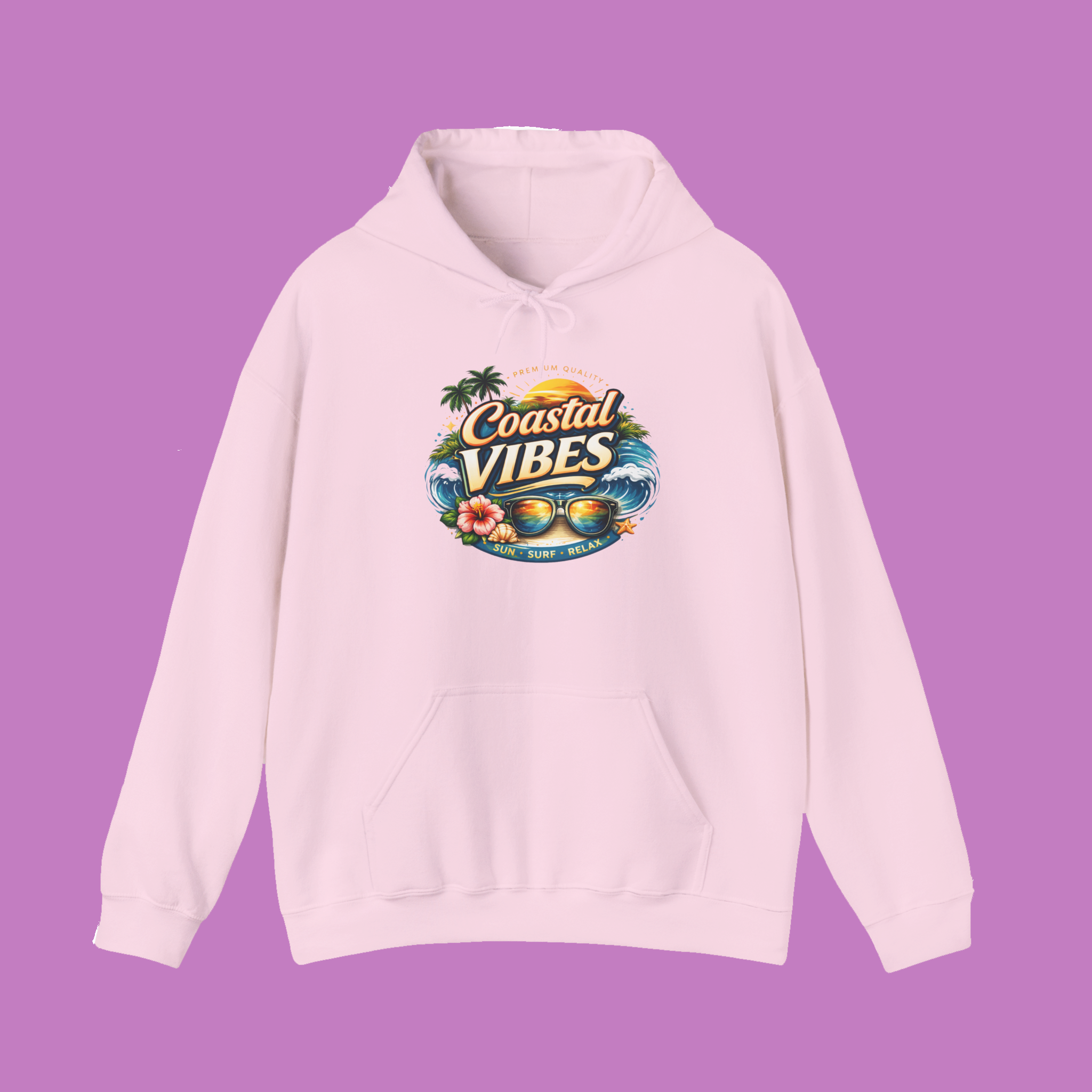 coastal vibes hoodie — vintage beach palm sunglasses surf sweatshirt coastal vibes hoodie — vintage beach palm sunglasses surf sweatshirt