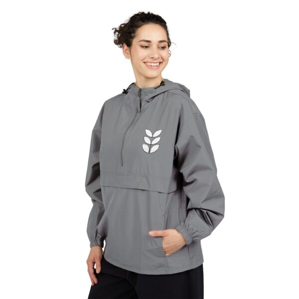 leaf crest packable anorak jacket — lightweight hooded windbreaker